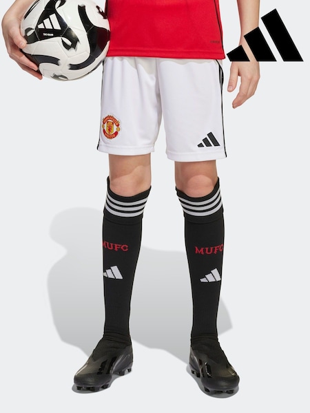 adidas White Manchester United 25/26 Home Shorts (AN5476) | € 47