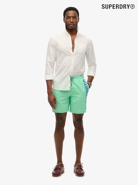 Verde - Superdry Sport Graphic 17 Swim Shorts (AN5512) | 51 €
