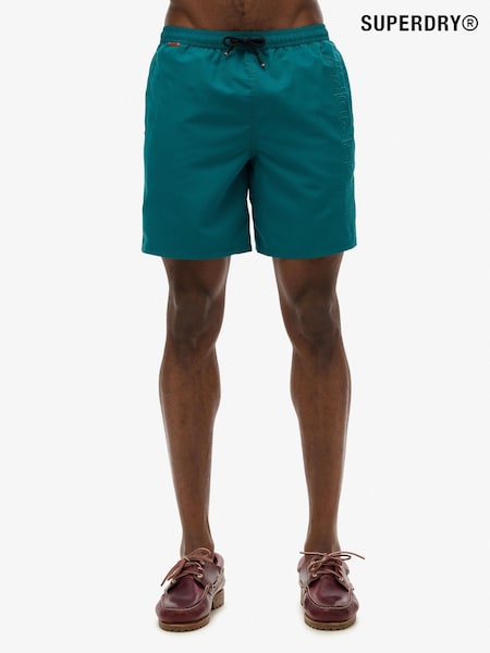 Superdry Teal Blue Premium Emb 17 Swim Shorts (AN5519) | €61