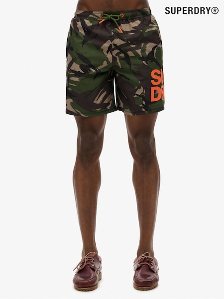 Superdry Camouflage Sportswear Logo 17 Swim Shorts (AN5520) | ₪176
