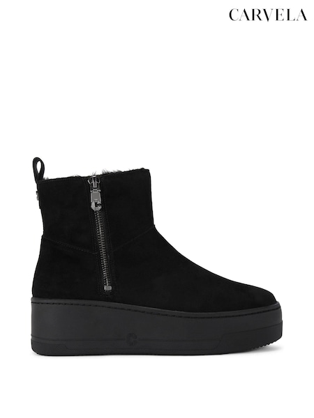 Carvela Connected Zip Chelsea Black Boots (AN5603) | €225