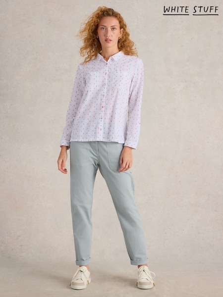 White Stuff White Sophie 100% Organic Cotton Shirt (AN5641) | 283 QAR