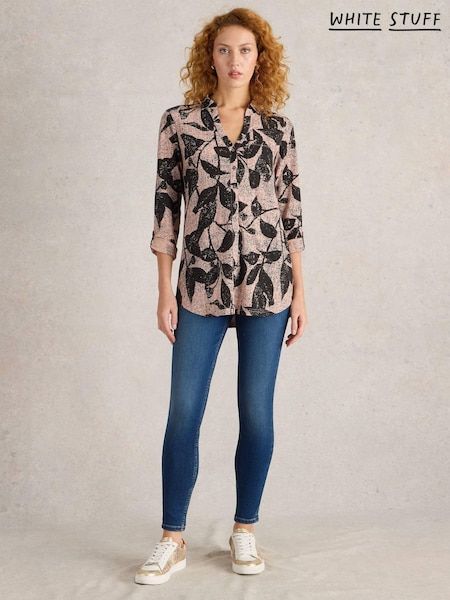White Stuff Pink Annie Longline 100% Cotton Shirt (AN5648) | 2,944 UAH