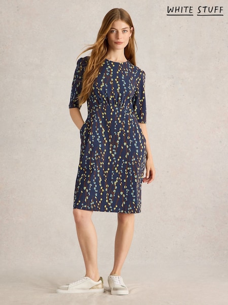 White Stuff Blue Olivia Jersey Dress (AN5673) | €79