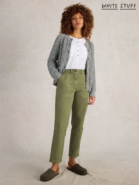 White Stuff Green Twister Chino Trousers (AN5677) | €90