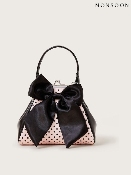 Monsoon Emily Bow Polka Dot Bag (AN5700) | 78 LEI