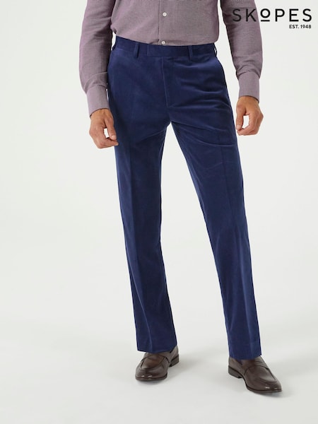 Skopes Blue Atkinson Co-ord Tailored Suit Trousers (AN5716) | 297 QAR