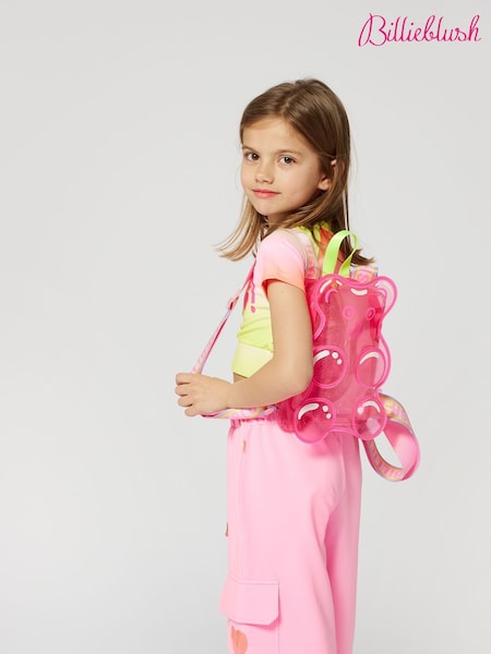 Billieblush Pink Mini Gummy Bear Backpack With Logo Straps (AN5756) | ‏227 د.إ.‏
