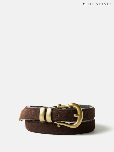 Mint Velvet Brown Suede Belt (AN5783) | €70