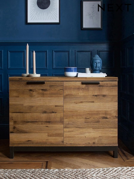 Dark Natural Bronx Oak Effect Small Sideboard (AN5859) | €335