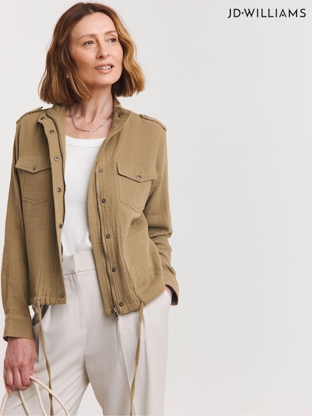 JD Williams Green 100% Cotton Utility Jacket (AN6006) | €25