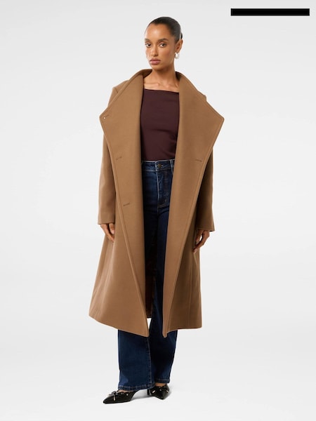 Forever New Petite Ari Funnel Neck Coat (AN6017) | 968 LEI