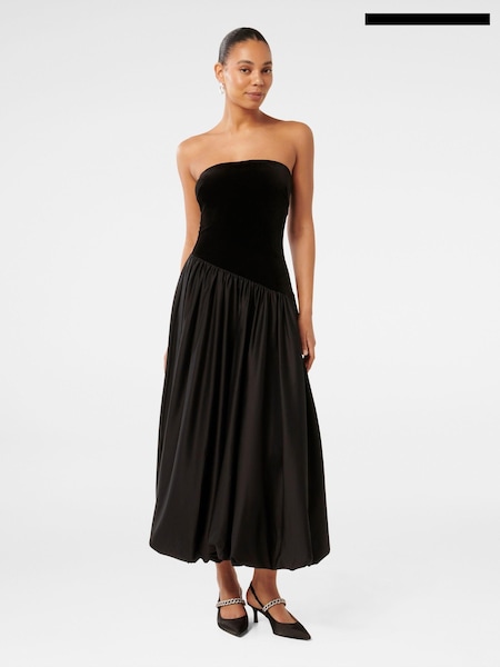 Forever New Delilah Velvet Bubble Hem Midi Dress (AN6023) | €68