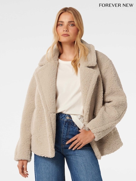 Forever New Analise Borg Jacket (AN6055) | 495 LEI