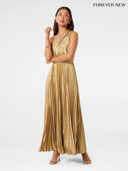 Forever New Jayla Metallic One Shoulder Maxi Dress (AN6062) | 207 €