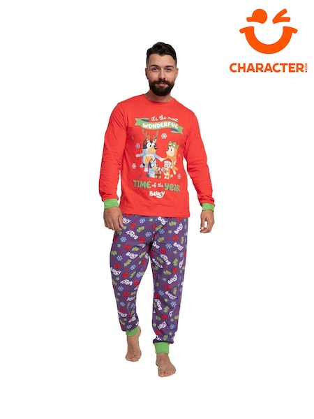 Character Bluey And Bingo Christmas 100% Cotton Pyjamas (AN6113) | kr530