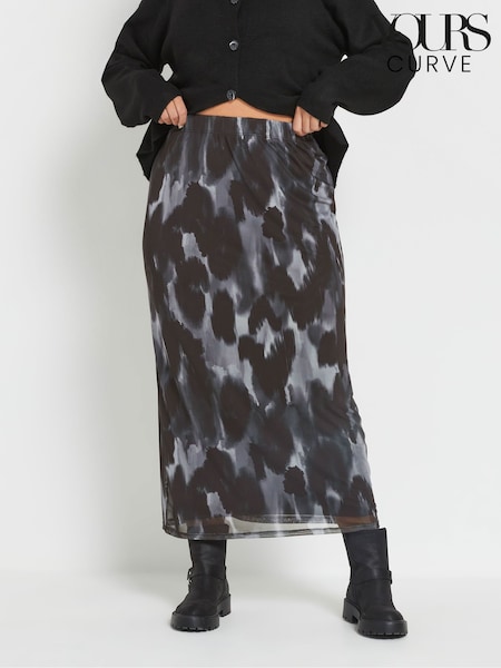 Yours Curve Mesh Tube Skirt (AN6235) | ‏146‏₪
