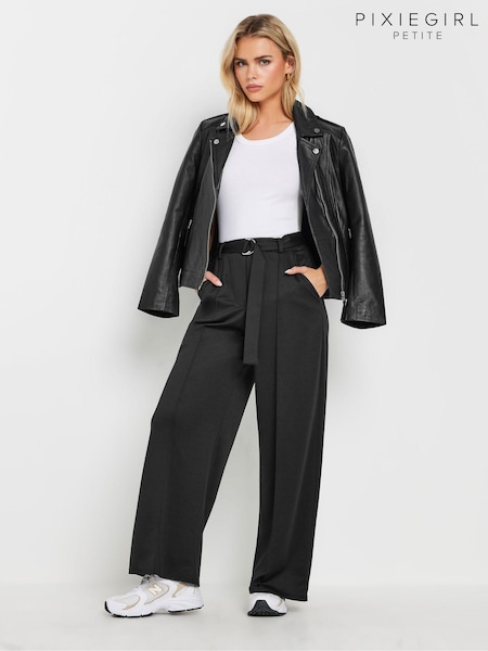 PixieGirl Petite Buckle Wide Leg Trousers (AN6238) | €49