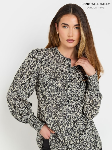 Long Tall Sally Grey Yoke Button Shirt (AN6251) | 1,983 UAH