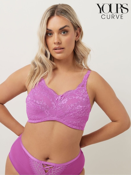 Yours Curve Lace Total Support Bra (AN6272) | ‏116‏₪