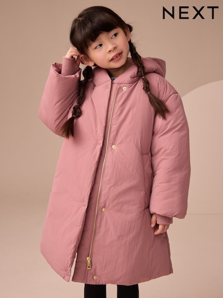 Pink Shower Resistant Duvet Padded Coat (3-16yrs) (AN6393) | €53 - €68