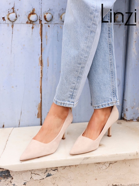 מזמש בצבע ניוד - Linzi Kat Closed Court Stiletto Heels (AN6605) | ‏176‏₪