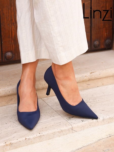 Marineblau/blau - Linzi Kat – Geschlossene Stiletto-Absätze (AN6606) | 54 €