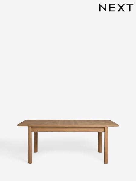 Mid Natural Owen 6-8 Extending 6 to 8 Seater Dining Table (AN6608) | €610