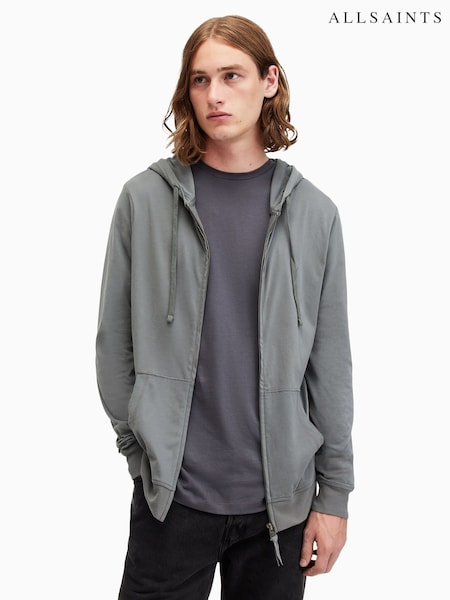AllSaints Grey Brace 100% Cotton Hoodie (AN6793) | R$ 680