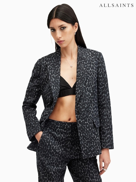 AllSaints Black Aurora Blazer (AN6794) | 1,480 QAR