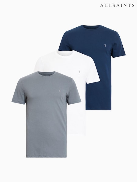 AllSaints Blue Tonic Short Sleeves Crew T-Shirts 3 Pack (AN6799) | R$ 880