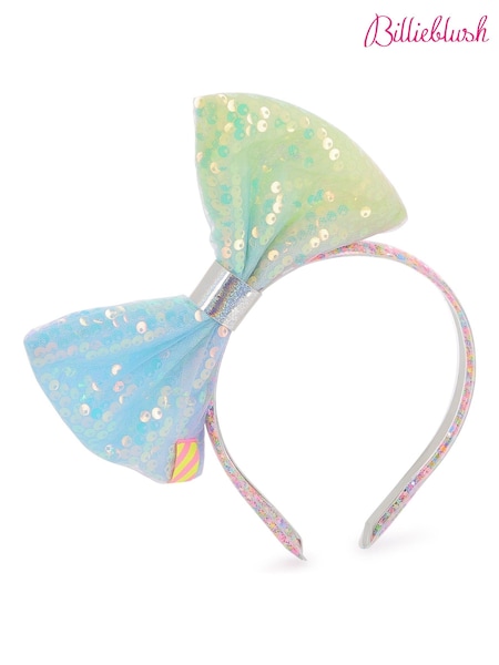 Billieblush Multicolour Sequin Bow Logo 100% Cotton Headband (AN6828) | kr357