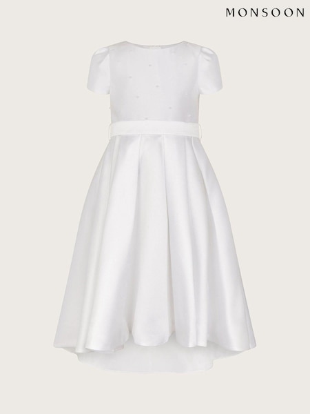 Monsoon White Henrietta Pearl Bodice Dress (AN6862) | €80 - €93