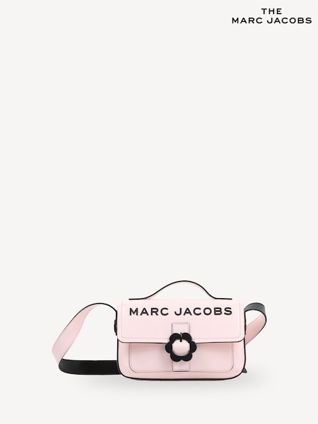 Marc Jacobs Pink Logo Cross-Body Bag With Flower Buckle Detail (AN6869) | AED868