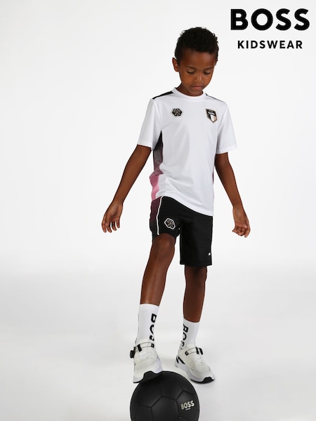 BOSS X Beckham White Football Capsule Short Sleeve T-Shirt (AN6890) | €99