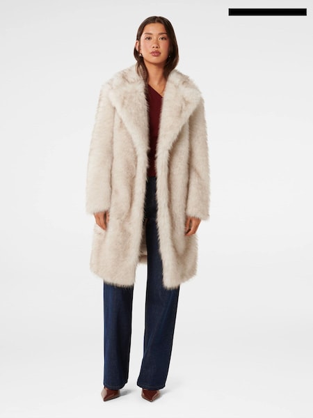 Forever New Victoria Faux Fur Coat (AN6993) | 677 LEI
