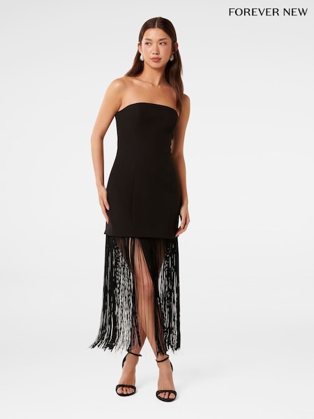 Forever New Brodie Strapless Fringe Dress (AN7006) | €79