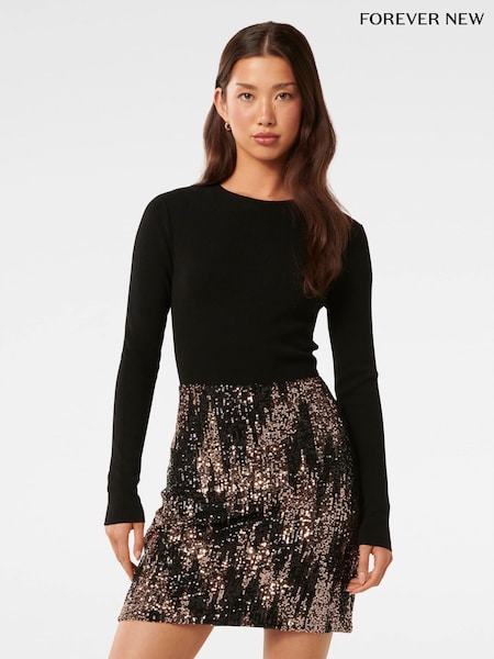 Forever New Kylie Sequin Knit Dress (AN7011) | €134