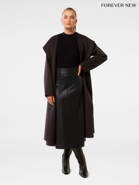 Forever New Charlotte Shawl Coat (AN7012) | 781 LEI