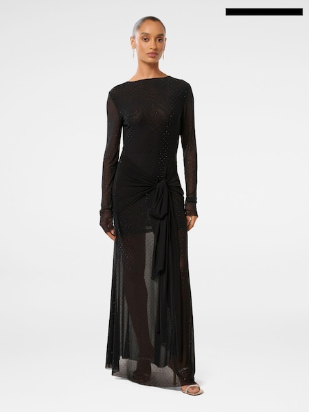 Forever New Black Layton Petite Embellished Maxi Dress (AN7015) | €72