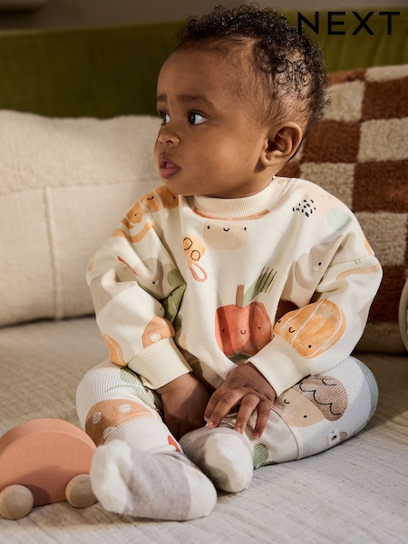 Orange Autumnal - Sweatshirt and Leggings Baby Set (0mths-2yrs) (AN7104) | 18 € - 21 €