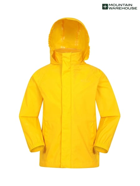 Mountain Warehouse Yellow Kids Pakka II Waterproof Jacket (AN7114) | ₪116