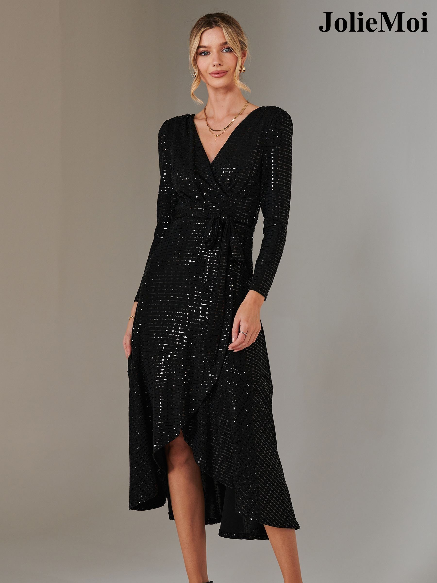 Long wrap maxi dress outlet