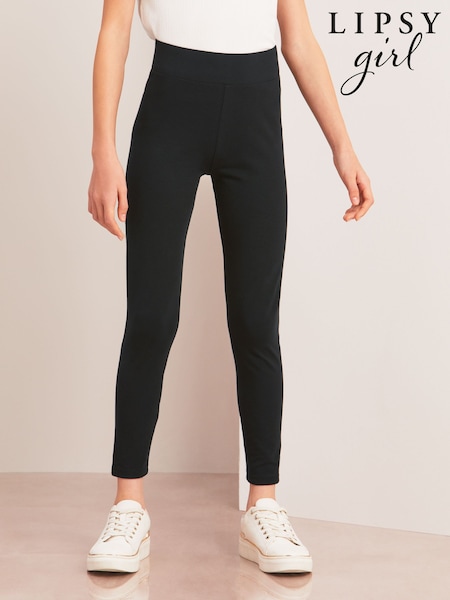 Lipsy Black Jersey Full Length Leggings (2-16yrs) (AN7318) | AED52 - AED82