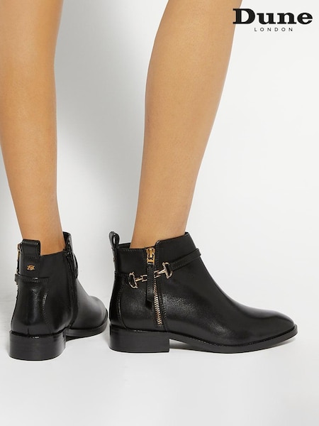 Dune London Black Wide Fit Parklyn Ankle Boots (AN7334) | 7,750 UAH