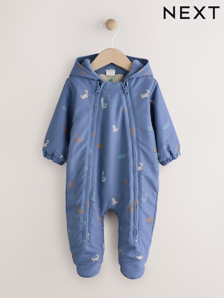 Navy Hooded Nylon Baby All-In-One (0mths-2yrs) (AN7414) | €32 - €35
