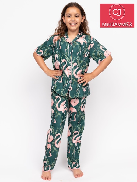 Cyberjammies Green Minijammies Short Sleeve Pyjamas Set (AN7432) | R$ 245