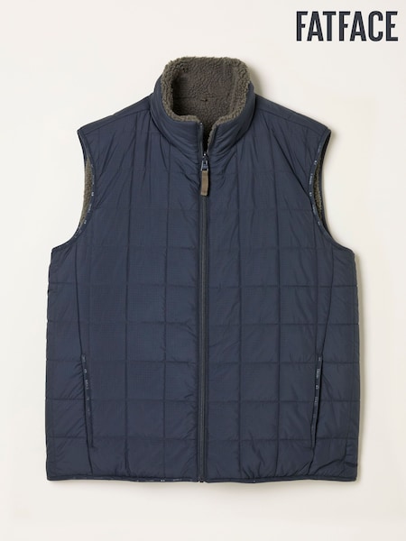 FatFace Tromso Navy 2 in 1 Reversible Gilet (AN7455) | €112