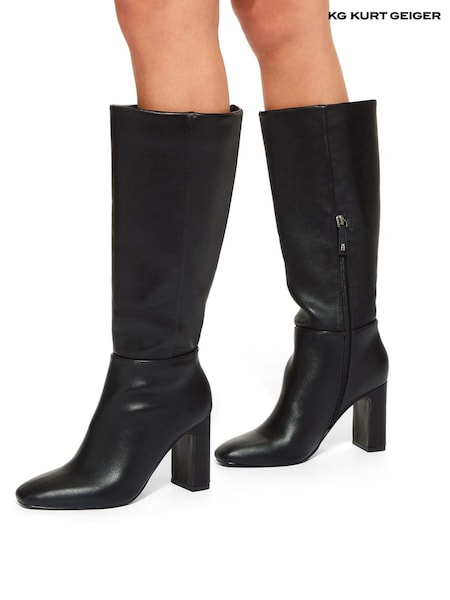 Kg Kurt Geiger Titan Black High Leg Boots (AN7550) | AED463