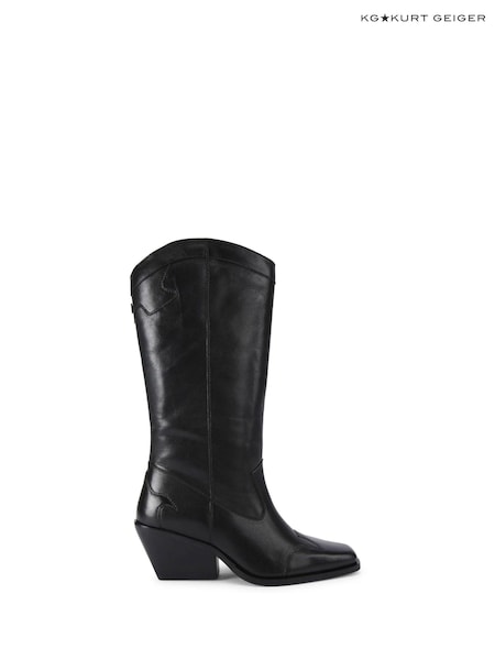 KG Kurt Geiger Talent High Leg Black Boots (AN7554) | €282